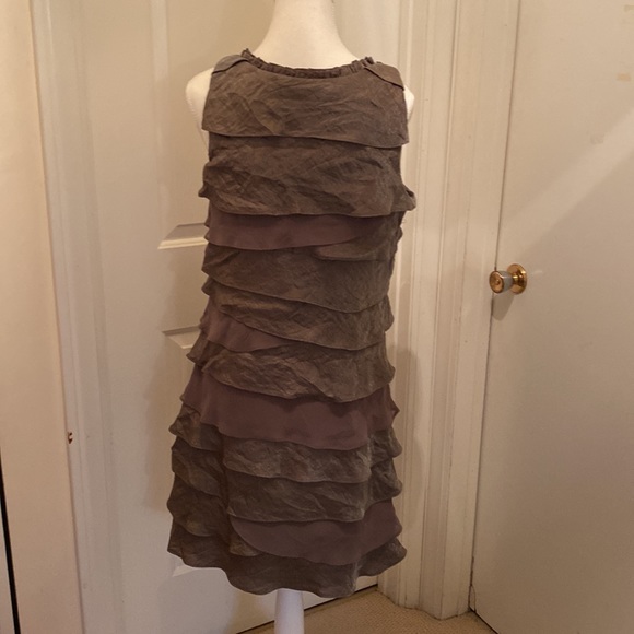 Taupe Dressy Dress 👗 - Picture 2 of 3